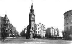 An-early-view-of-the-Memorial-clock-Tower-c1880